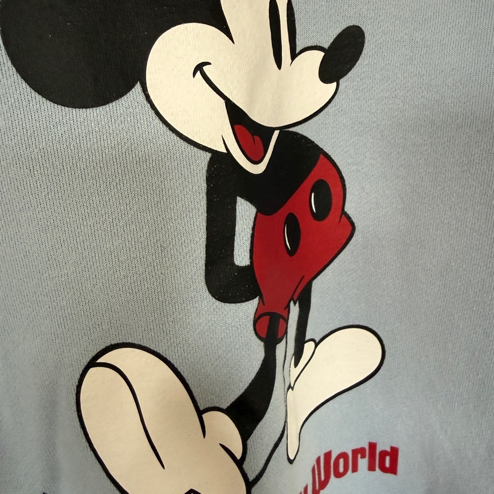 Disney Light Blue Mickey Mouse Sweatshirt - Picture 2 of 4